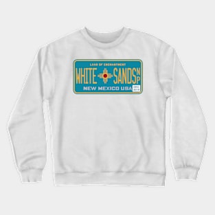 White Sands National Park license plate Crewneck Sweatshirt